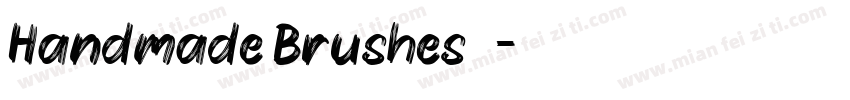 Handmade Brushes字体字体转换